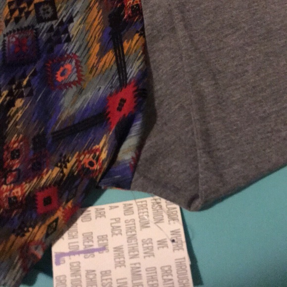 Lularoe Large Multi Color Randy - Picture 3 of 3